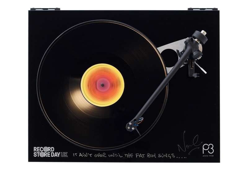 Rega Planar 3 turnatable signed by Fatboy Slim